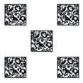 thumbnail image 3 of ZheElen 4piece Lightweight Hanging Divider Screens For Versatile Space Foldable Black Bird Chart 5Set, 3 of 6