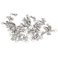 thumbnail image 1 of 50 Pcs Connecteurs de Pivotants à Billes en Acier Inoxydable Haute Résistance Anneaux Solides Soudés pour Pêche en Eau Salée et Douce avec Rotation et Connexion Durable, 1 of 8