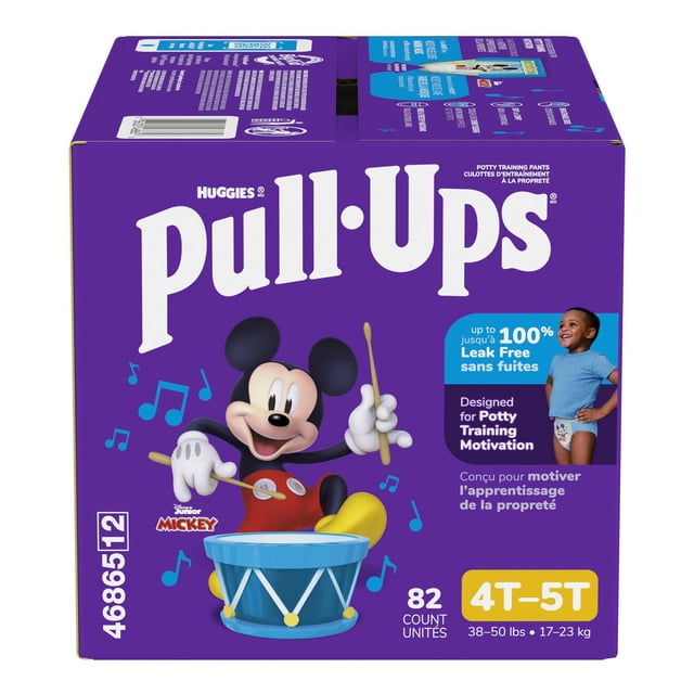 Pull-Ups Boys' Potty Training Pants, Economy Pack, Size: 2T - 6T