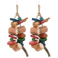 thumbnail image 3 of Toys Bird Chewing Toy Natural Hanging  Cage Bite Toy for Small To Medium Sized Birds, 3 of 7