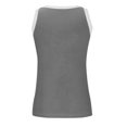 thumbnail image 4 of AherBiu Débardeurs Côtelés pour Femmes Été Décontracté Tricoté Ajusté Col Rond Sans Manches Camisole, 4 of 5