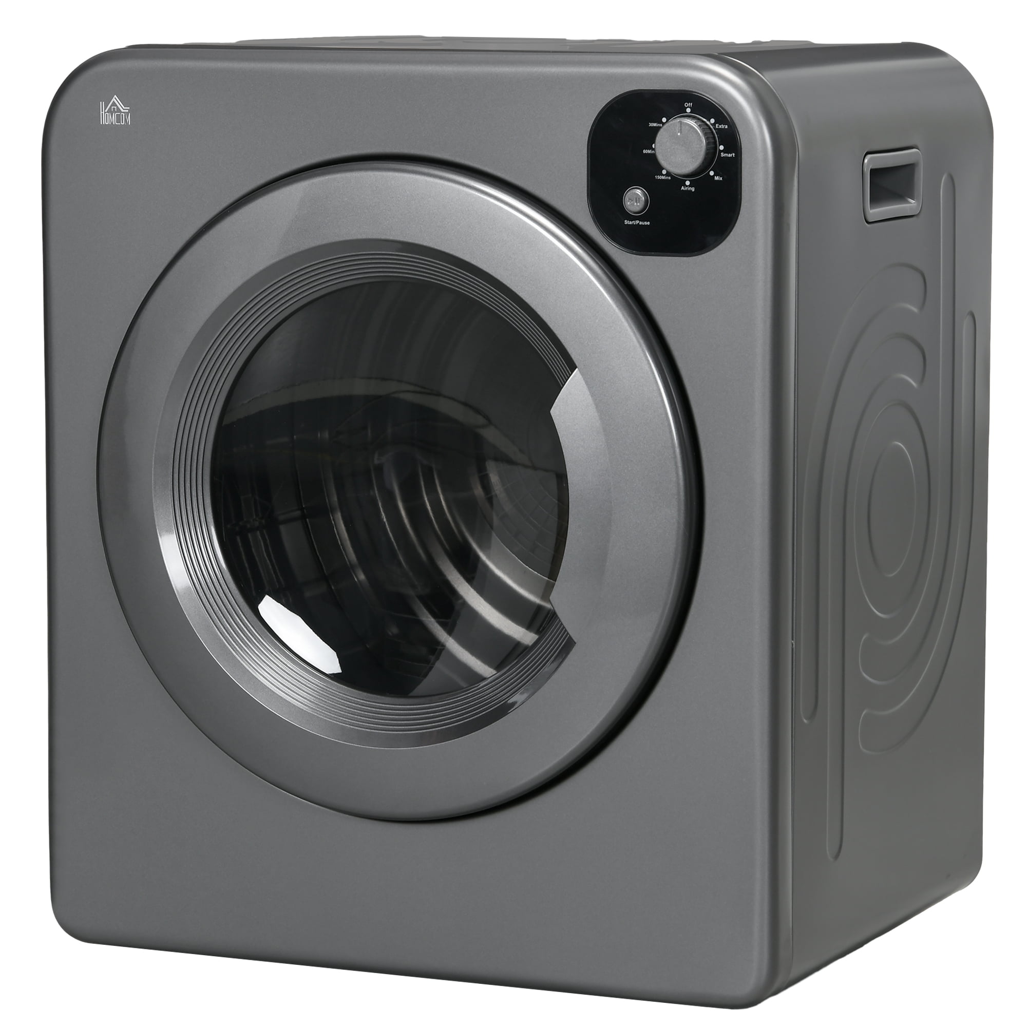 CoSoTower Compact Laundry Dryer Machine, 1300W, 3.22 Cu. Ft. Electric Portable Clothes Dryer with 7 Drying Modes for Apartment or Dorm, Grey