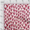 thumbnail image 2 of oneOone Cotton Poplin Red Fabric Valentine Heart Craft Projects Decor Fabric Printed By The Yard 42 Inch Wide, 2 of 5