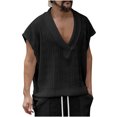 thumbnail image 2 of Styesk Tank Tops Men Men's Solid Color Easy With Camisole And Sleeveless V-neck, 2 of 9