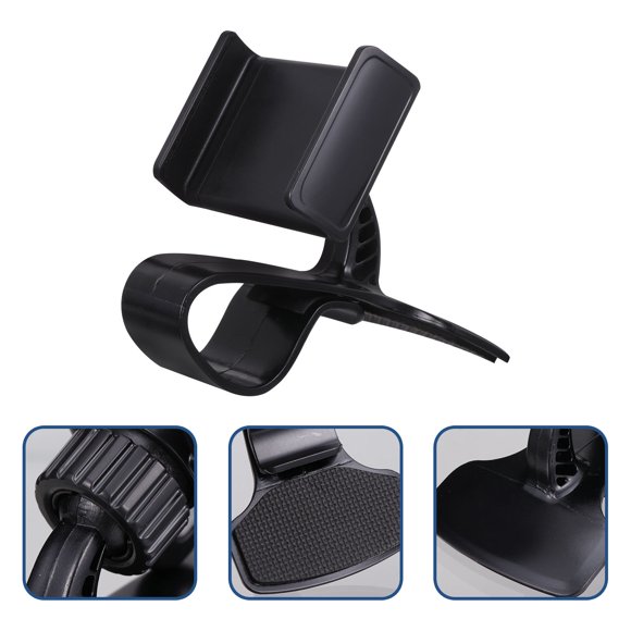UPGRATOR Support de Navigation GPS pour Voiture, Support de Téléphone Mobile à Maintien Ferme Noir 1 Ensemble