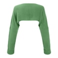 thumbnail image 4 of Women's Ribbed Knit Crop Cardigan Long Sleeve Open Front Loose Fit Drop Shoulder Lightweight Comfortable Sweater Top, 4 of 4