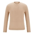 thumbnail image 4 of Styesk Chandail pour Hommes, Manches Longues, Col Rond, Tricoté Uni, 4 of 6