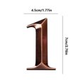 thumbnail image 3 of Vaidha Black Modern House Numbers Mailbox Numbers 0-9 Self-Adhesive Street Door Home Address Metal Numbers For Outside Or Inside Signs Easy Install, 3 of 3