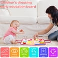 thumbnail image 4 of Busy Board with Handle Early Learning Montessori Board Toy Portable Colorful Sensory Activity Board for Toddlers Preschool Multifunctional Sensory Board Toy for Travel Kids, 4 of 6