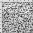 thumbnail image 4 of oneOone Polyester Lycra White Fabric Abstract Face Sewing Craft Projects Fabric Prints By Yard 56 Inch Wide, 4 of 4