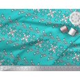 thumbnail image 3 of Soimoi Velvet Fabric Floral Block Print Fabric by The Yard 58 Inch Wide, 3 of 3