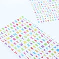 thumbnail image 2 of CRAFTY & CO. Alphabet Stickers noir, 518 pcs, 2 Sheets, Rainbow, 2 of 8