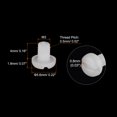 thumbnail image 2 of Unique Bargains Nylon Machine Screws, M3x4mm Slotted Pan Head Fasteners Bolts, White 50Pack, 2 of 4