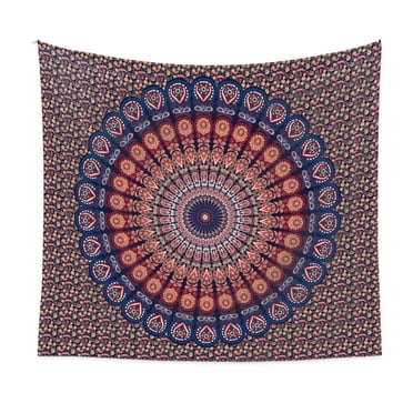 1PCS Tapestry 130cm * 150cm Home Bohemian Milled Mandala Flower Pattern Room Background Hanging Cloth