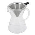 thumbnail image 1 of EIGTHTAIL Pour Over Coffee Maker Glass Brewer with Filters (Clear 400ML), 1 of 10