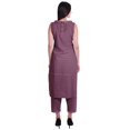 thumbnail image 4 of Moomaya Printed Womens Sleeveless Peter Pan Collar Kurta Pant Set,2 Piece Ethnic Set, 4 of 6