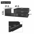 thumbnail image 4 of Coffee Table, High-Gloss Black, Side Tables, Coffee Tables with Glass and LED Effect, 4 of 14