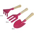 thumbnail image 3 of 3 PCS Garden Tools Pot Planting Tools Mini Shovel Gardening Tools for Family Kids (Pink), 3 of 6
