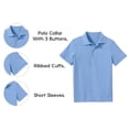 thumbnail image 3 of 5-Pack School Uniform Tagless Polo Tshirt for Little Boys & Big Boys, 3 of 7