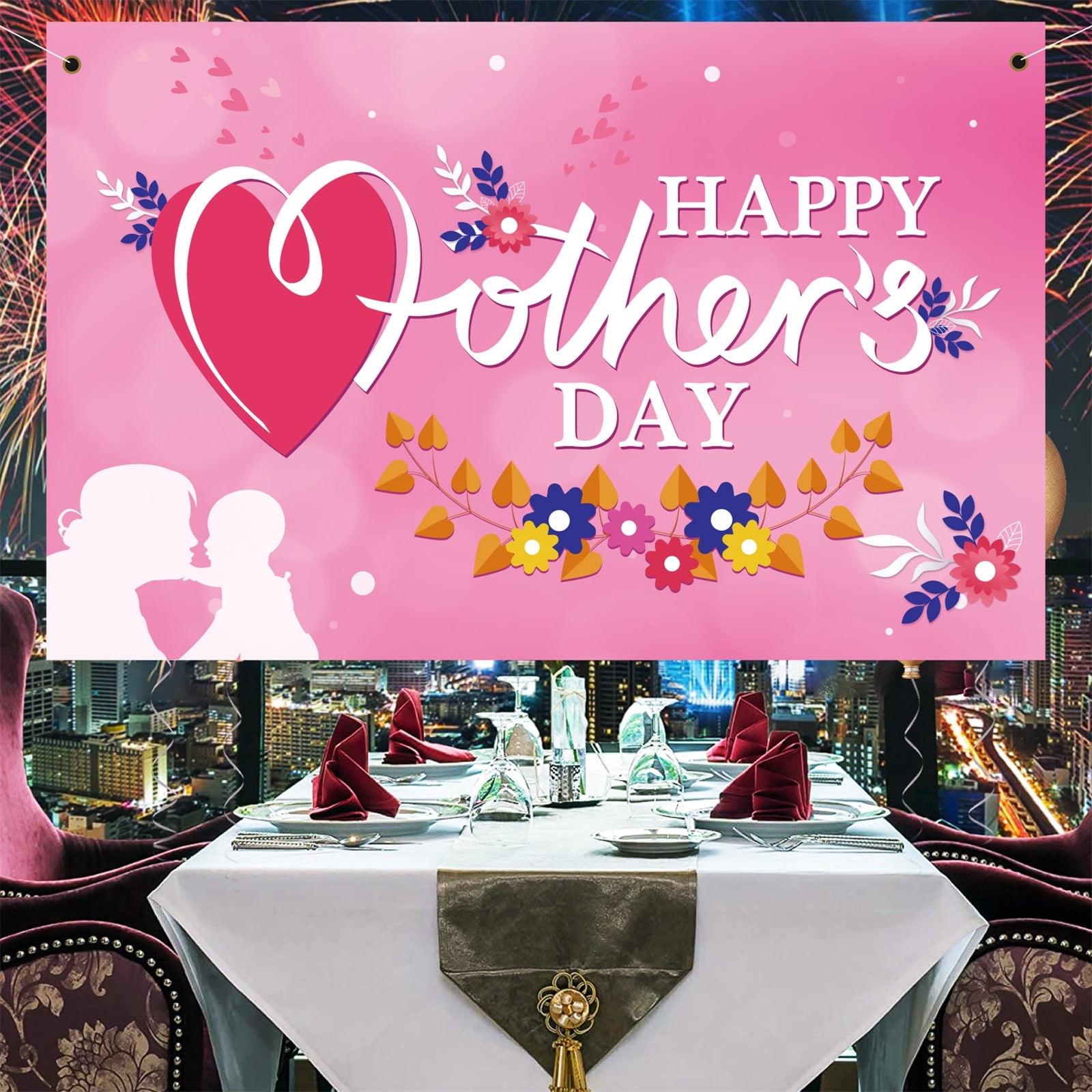 Mother's Day Hanging Background Cloth Bedroom Living Room Hanging Cloth