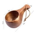 thumbnail image 3 of Handmade Wooden Milk Cup Acacia Wood Coffee Mugs Tasse With Carrying Rope Handle Camping Drinkware Cups Kitchen Tools, 3 of 12