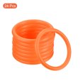 thumbnail image 3 of Unique Bargains 6cm Plastic Carnival Ringtoss Rings Hoop Party Favor Game, Orange 24 Pack, 3 of 5