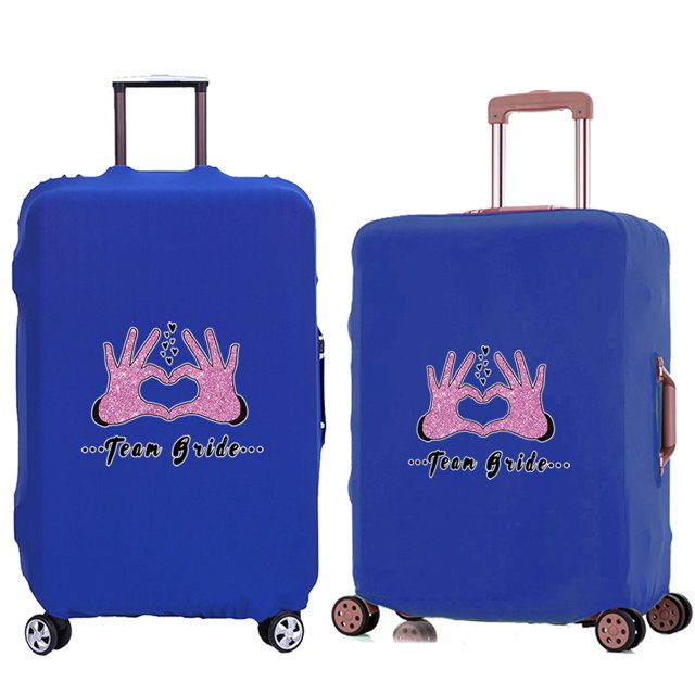 Luggage Cover Travel Suitcase Protective Cover for Trunk Case 18 '' -28 '' Foldable Light Elastic Suitcase Cover Bride Pattern 8Bride021 M
