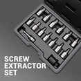 thumbnail image 3 of Damaged Screw Extractor Set, High Carbon Steel 3/8in Drive 15Pcs Damaged Screw Extractor Robust  for Nuts Studs Fittings for Repair Maintenance, 3 of 7