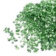 thumbnail image 1 of Unique Bargains Lawn Green Irregular Metallic Chunky Glitter Crushed Glass Chips, 2-4mm, 20g, 1 of 5