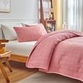 thumbnail image 5 of Dvruxg Double Sided Washed Quilted Bed Cover Set (3 Pcs) – Solid Color Comforter Cover with 2 Pillowcases (20x26 inch) – Soft, Breathable Polyester Bedding for All Seasons, 5 of 5