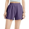 thumbnail image 1 of Plebaso Womens 2 in 1 Running Shorts High Waisted Athletic Shorts Lightweight Workout Shorts with Pockets, 1 of 7