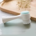 thumbnail image 4 of Usloyux 2Pcs Facial Cleansing Brush Manual 3D Dual-Sided Design Soft Bristles Deep Pore Cleansing Exfoliating Brush For Daily Skincare Routine Facial Scrub Massage Tool Gentle Cleansing For, 4 of 9