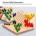 thumbnail image 2 of Chinese Checkers Set, Mooth  Wooden Material Colorful Chess Interesting Play Chinese Checkers Game Play  For Home Travel Trip Camping For Children Adult, 2 of 7