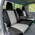 thumbnail image 2 of For 2022 – 2024 Dodge RAM 1500 FH Group Neoprene Waterproof Custom Fit Car Seat Covers  - Rear Gray, 2 of 5