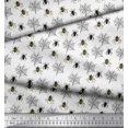 thumbnail image 2 of Soimoi White Cotton Duck Fabric Web & Spider Insects Fabric Prints By Yard 56 Inch Wide, 2 of 3