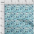 thumbnail image 2 of oneOone Georgette Viscose Turquoise Blue Fabric Travel Craft Projects Decor Fabric Printed By The Yard 42 Inch Wide, 2 of 5