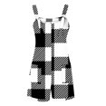 thumbnail image 4 of IROINID Shorts pour Femmes, Femmes Été Confortable Bretelles Décontractée Impression Shorts Poche Shorts de Combinaison Gris M, 4 of 7