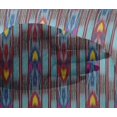 thumbnail image 4 of oneOone Viscose Chiffon Fabric Stripe Ikat Printed Craft Fabric BTY 42 Inch Wide, 4 of 4