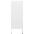 thumbnail image 2 of vidaXL Armoire de Rangement Blanche 80x35x101,5 cm Acier, 2 of 5