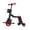 Red, variant on guohui Adjustable Children's Tricycle, Versatile Gift, Lightweight And Sturdy 3-wheeled, Ideal Sports Toy for Beginners, Garden, Outdoor Activities. Red with Push Handle