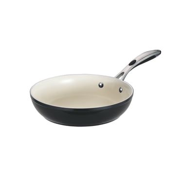 Tramontina Gourmet Ceramica Deluxe Aluminum Frying Pan, Non Stick Skillet with Ceramic Interior, 10-inch, Metallic Black, Made in Italy