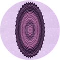 thumbnail image 1 of Ahgly Company Machine Washable Indoor Round Transitional Orchid Purple Area Rugs, 8' Round, 1 of 7