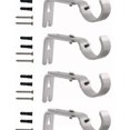 thumbnail image 4 of 4 Pcs Supports de Tringle à Rideau, Supports de Tringle à Rideau Réglables Robustes avec Vis d'Installation Supports de Matériel de Rideau pour Maison Bureau, 4 of 9