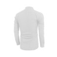 thumbnail image 3 of Wangsaura Men's Casual Shirt Solid Color Long Sleeve Stand Collar Button Tops, 3 of 8