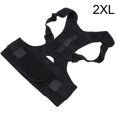 thumbnail image 3 of Posture Corrector, Correction Belt, Breathable  Elasticity  Stickiness For Posture Correct Kyphosis 2XL Black, 3 of 8