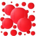 thumbnail image 1 of 25Pcs Chinese Hanging Paper Lantern Decor for Birthday Wedding Festival Holiday Garden, 1 of 8