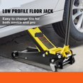 thumbnail image 3 of Car Jack 2.5-4Ton Floor Jacks Heavy-Duty Steel Racing Jack W/ Dual Pistons Quick Lift Pump Tire Change Lifting Repair Tool ,Robust Construction, 3 of 7