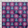 thumbnail image 4 of oneOone Cotton Flex Purple Fabric Asian Block Floral Craft Projects Decor Fabric Printed By The Yard 40 Inch Wide, 4 of 4