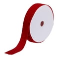 thumbnail image 1 of Unique Bargains Velvet Ribbon 1 1/2 Inch x 10 Yard Single Face Spool Silky DIY Crafts Gift Wrapping Bow Decoration Red, 1 of 5