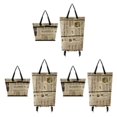 thumbnail image 3 of Ruiboury Foldable Shopping Trolley Bag Multifunctional And Fashionable Wide Application English newspaper 3Set, 3 of 6